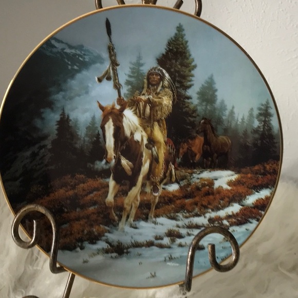 NEW 1992 The Hamilton Collection Mystic Warrior Windrider plate numbered CoA - Picture 8 of 8